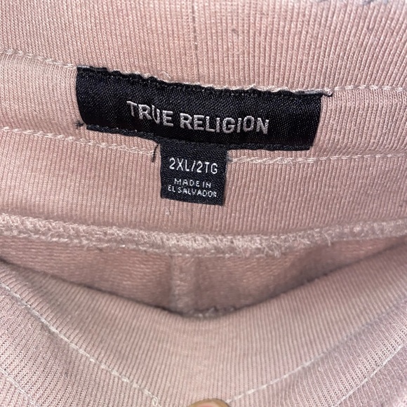 True Religion light pink Comfy shorts. - Picture 3 of 4